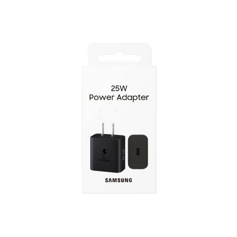 SAMSUNG - ADAPTADOR 25W PARA SAMSUNG GALAXY ORIGINAL GANTECH A35 A55 S23 - NEGRO