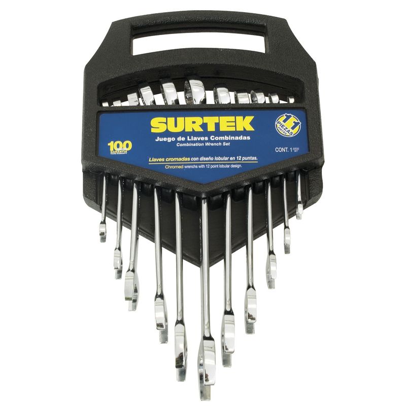 SURTEK - JUEGO DE LLAVES 11 LLAVES COMBINADAS 12 PUNTAS mm SURTEK - SURTF06M