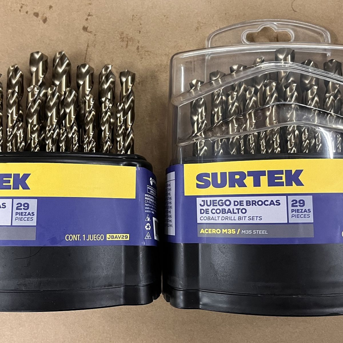 SURTEK - JUEGO DE 29 BROCAS ALTA VELOCIDAD COBALTO SURTEK - SURTJBAV29