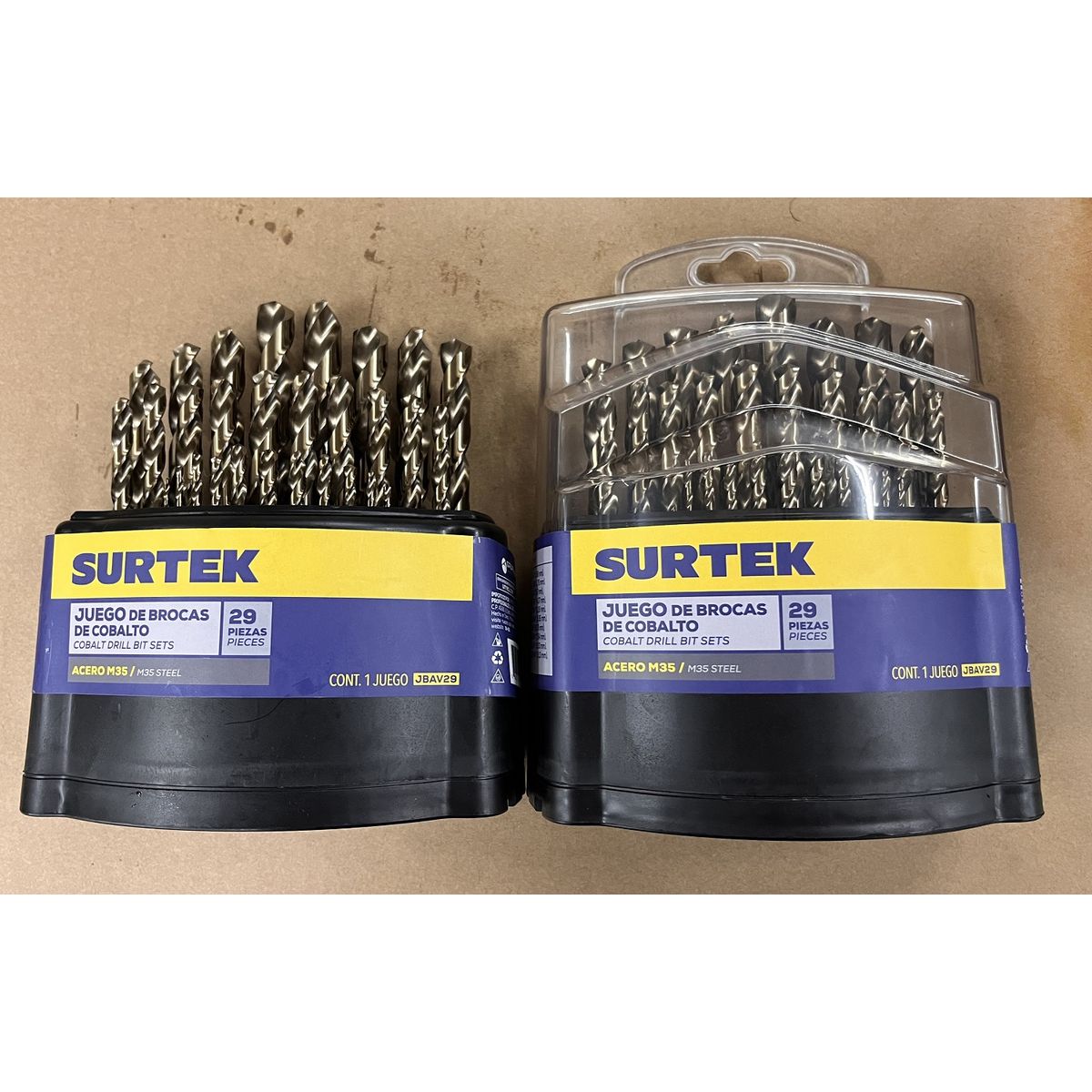 SURTEK - JUEGO DE 29 BROCAS ALTA VELOCIDAD COBALTO SURTEK - SURTJBAV29