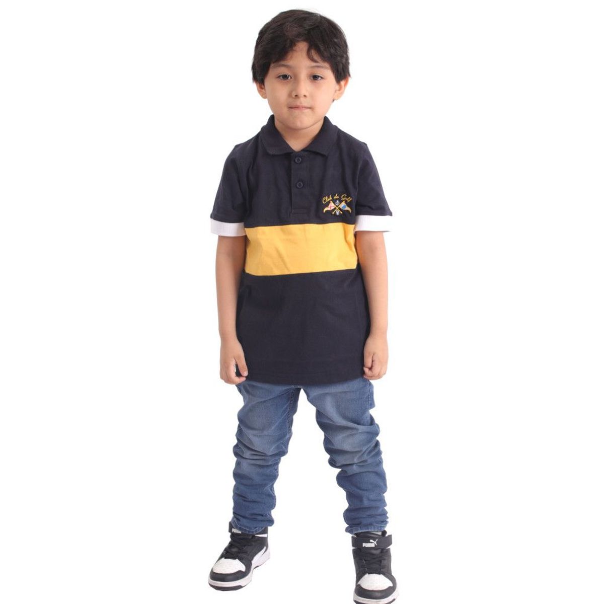 GENERICO - Polo Camisero Manga Corta NiÃ±o AlgodÃ³n Jersey Piero Biani