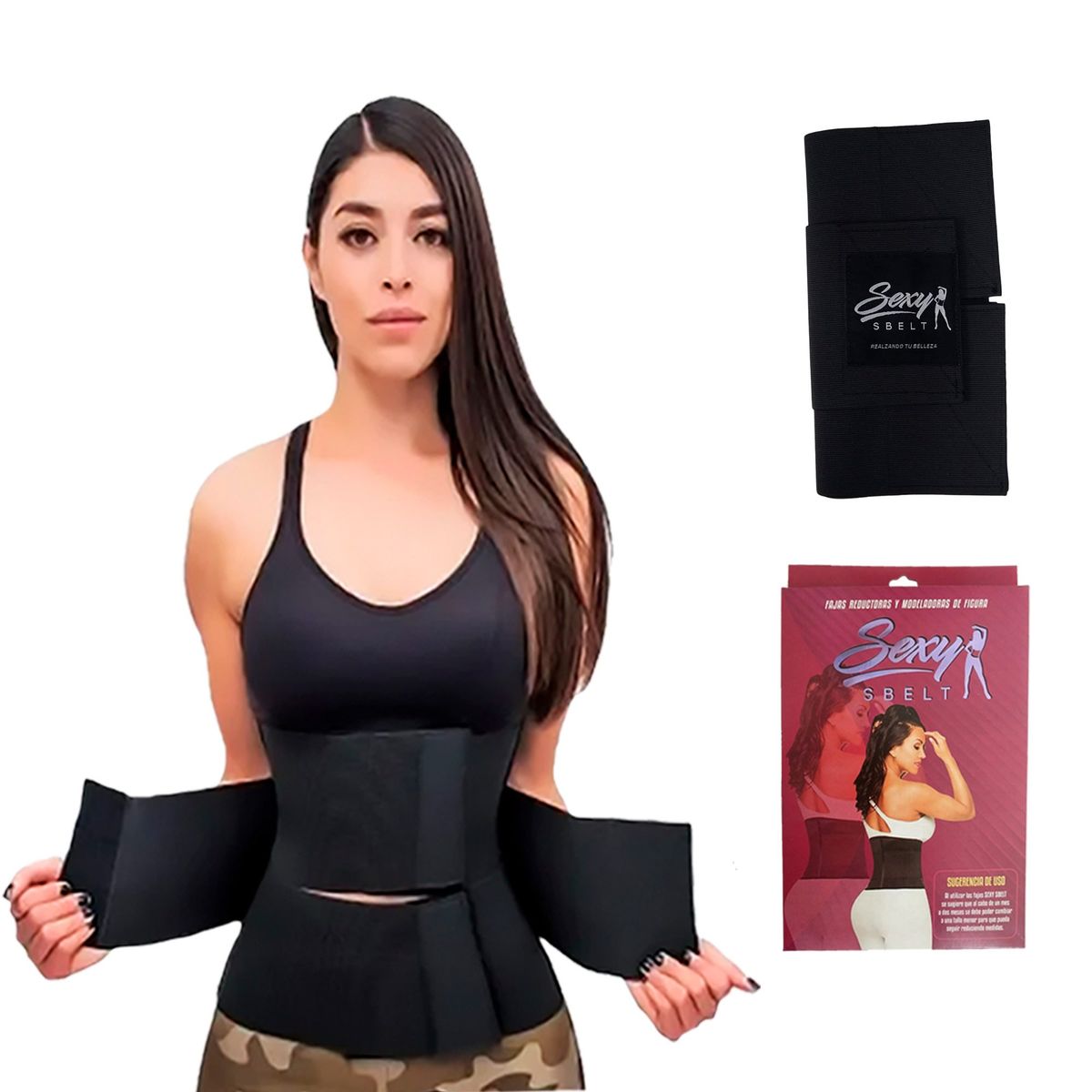 GENERICO - Faja de 3 Velcros Moldeadora de Cintura