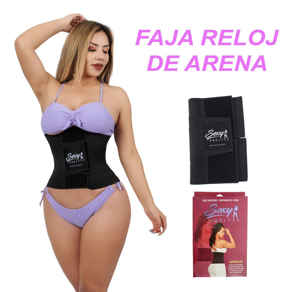 GENERICO - Faja Reloj de Arena 5 Varillas Reduce Medidas