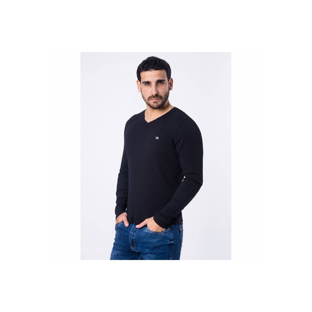 PIONIER - Polo Moda Rib Lycrado Hombre Rusbet Pionier