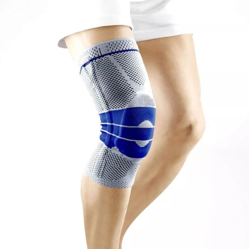 ALPHA GYM - Rodillera ortopédica con gel y varillas gris - XL