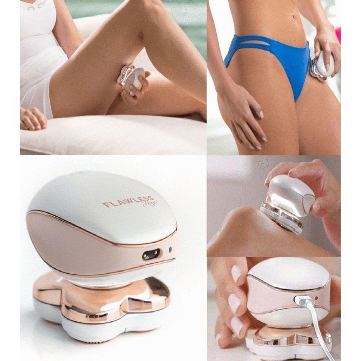 GENERICO - Depilador corporal recargable de vello facial piernas brazos portatil