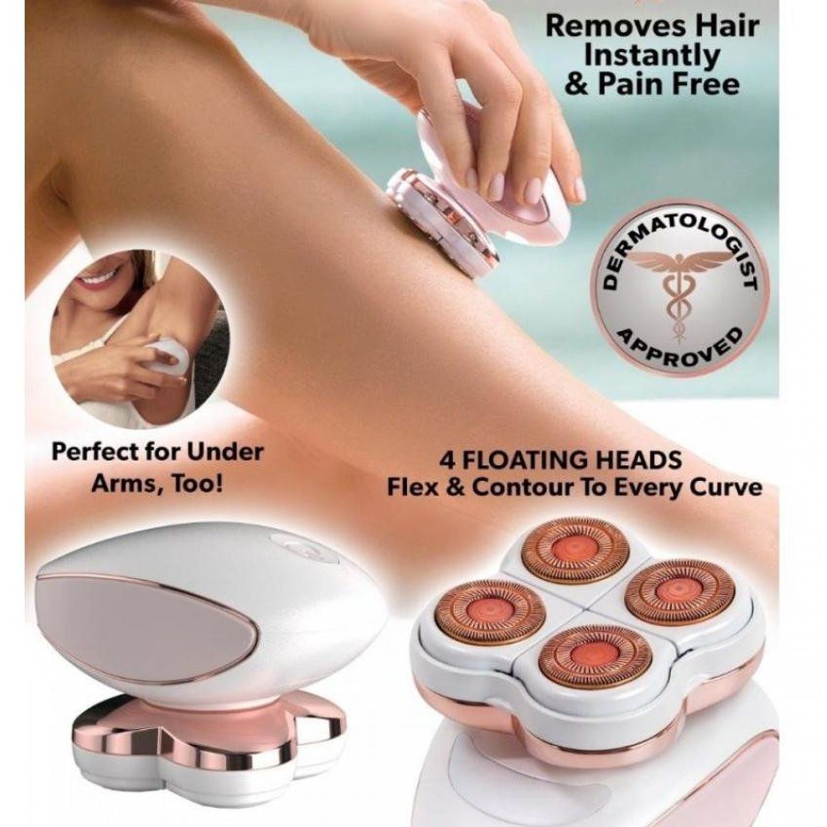 GENERICO - Depilador corporal recargable de vello facial piernas brazos portatil