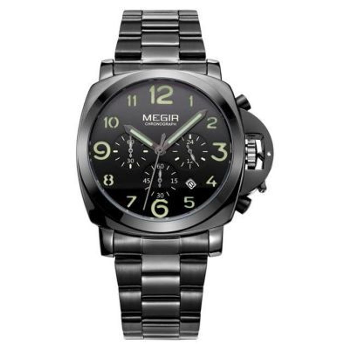 MEGIR - Reloj Megir Acero Negro MEG-54