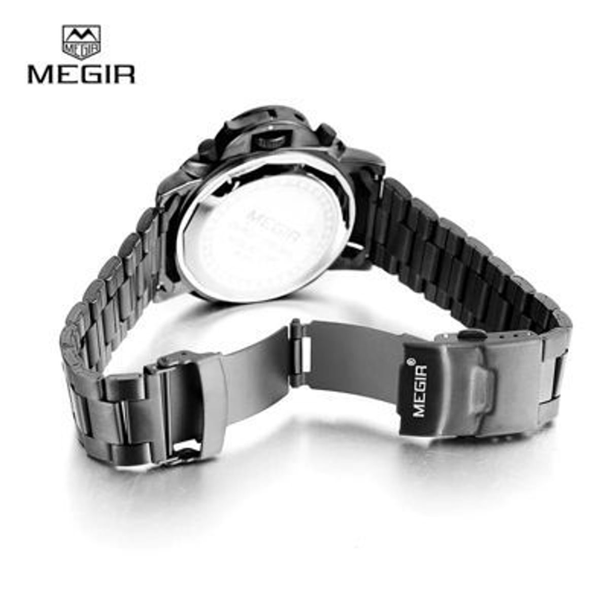 MEGIR - Reloj Megir Acero Negro MEG-54