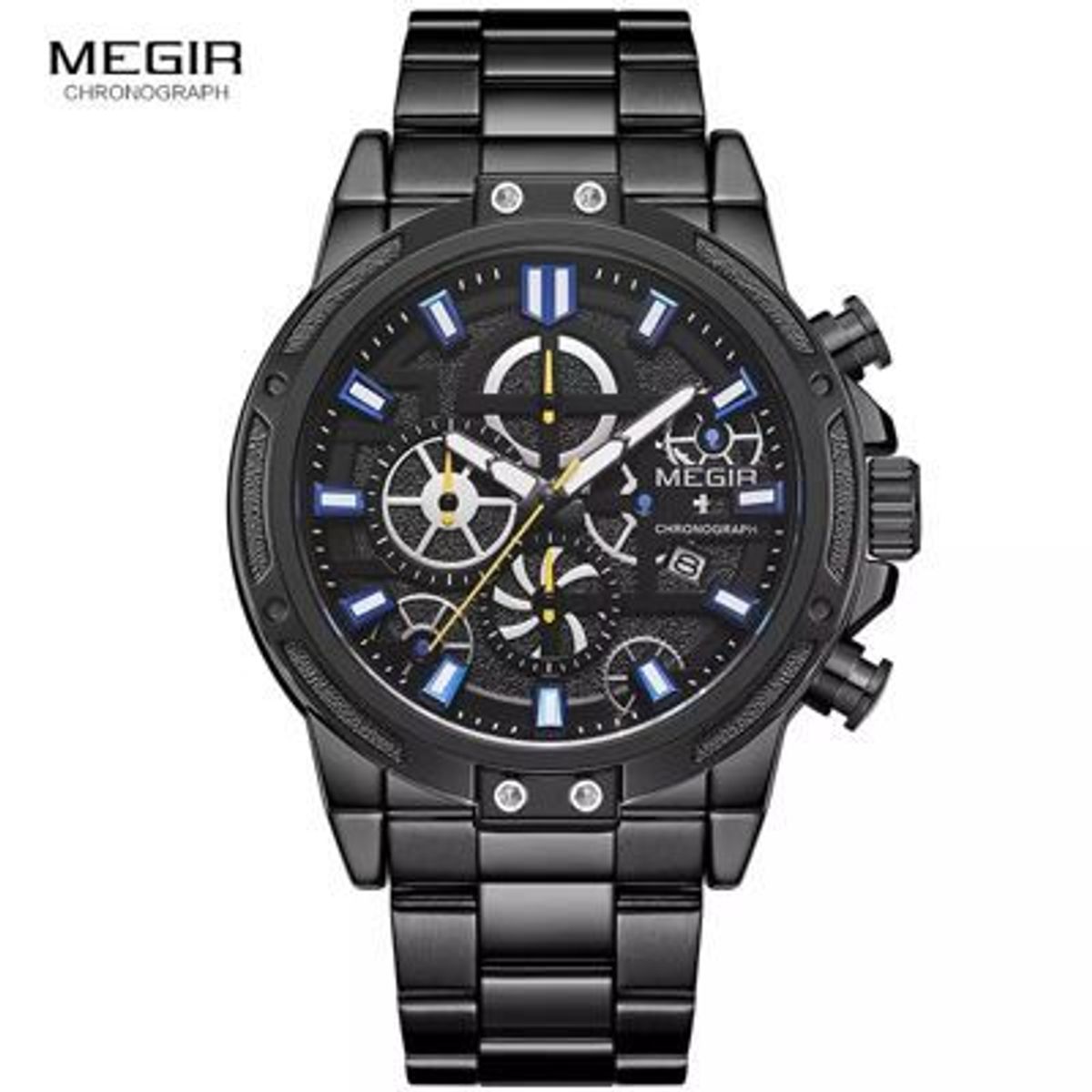 MEGIR - Reloj Megir Acero Negro MEG-52