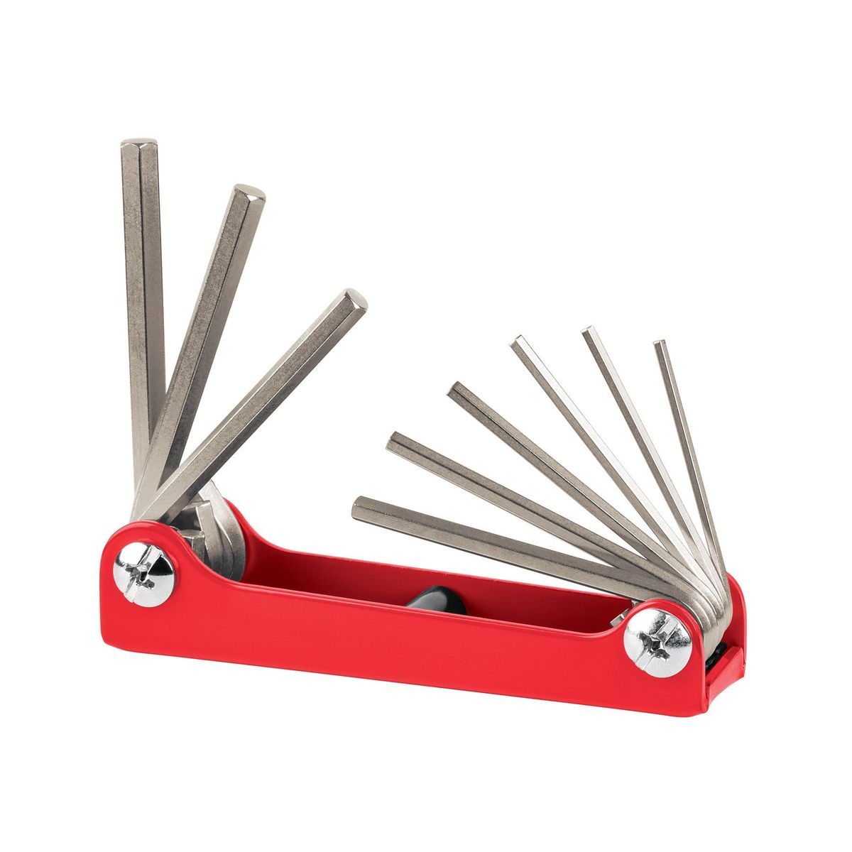 TRUPER - Jgo. Llaves Allen pulg 9 pzas C/Estuche Truper 15566  -  Rojo