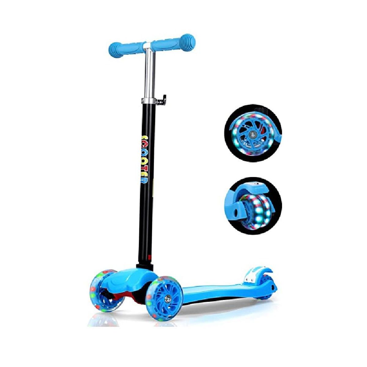 GENERICO - Scooter con luces para niños hasta 8 años