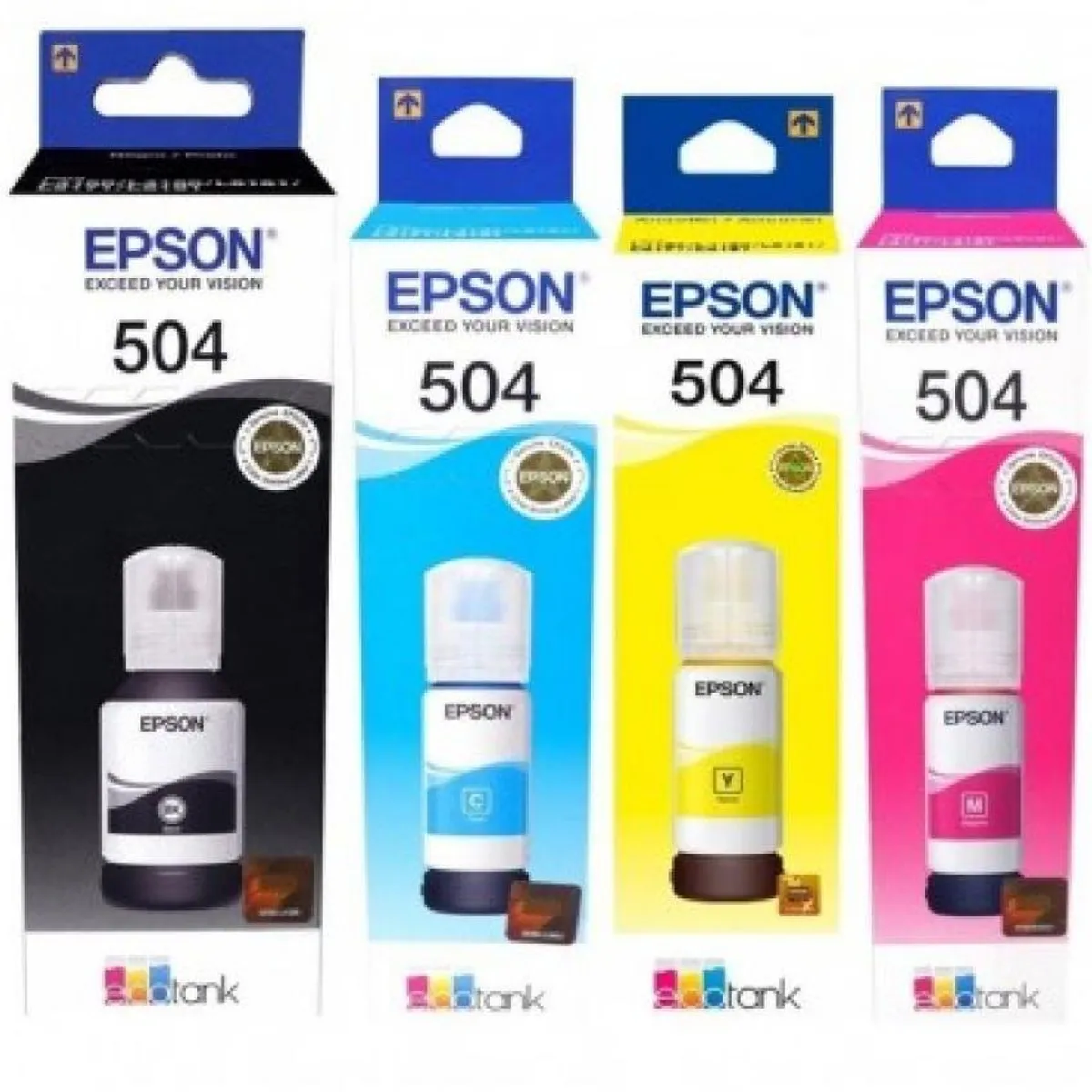 EPSON - Tinta Epson T504 Colores y Negro Para L4260 L6270 L14150
