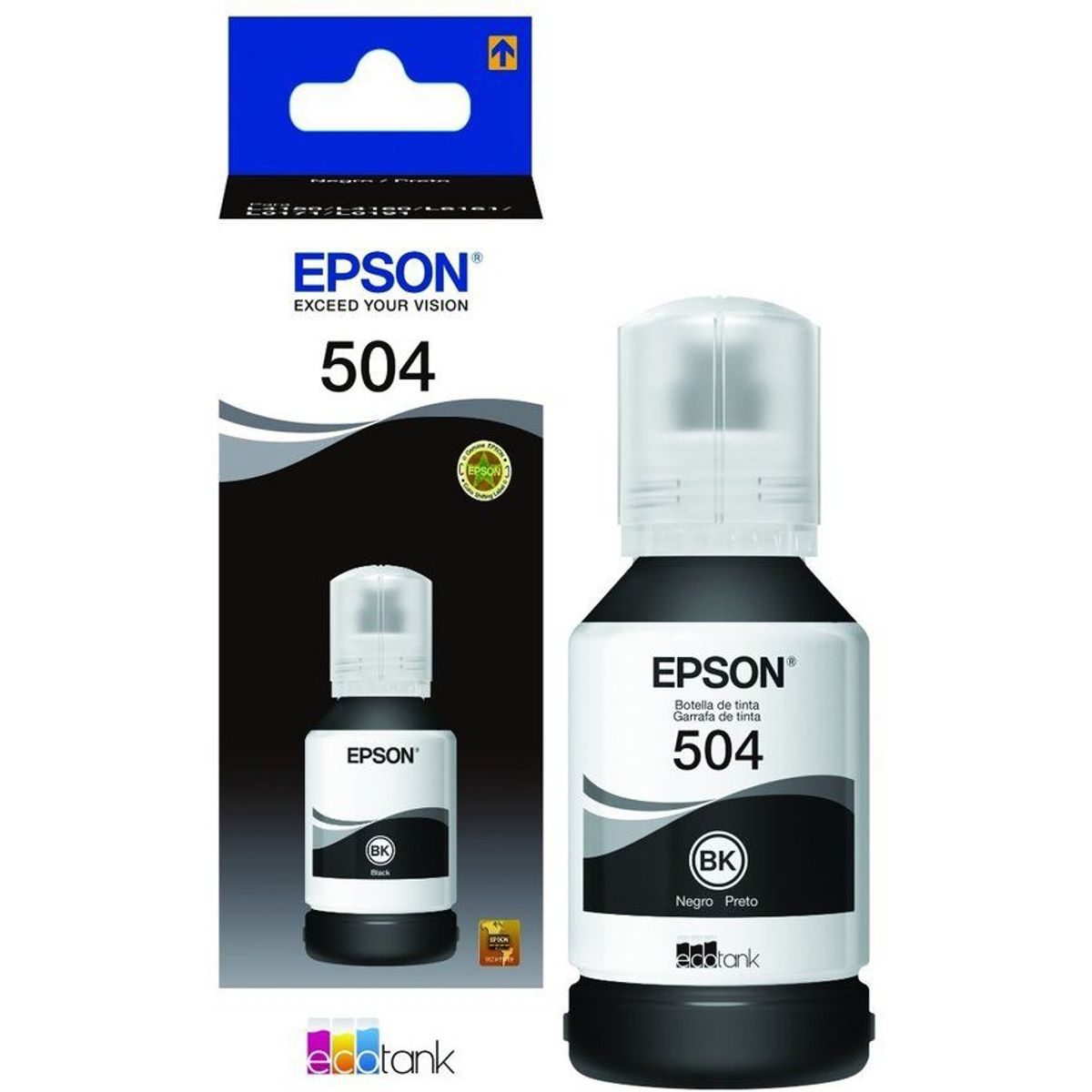 EPSON - Tinta Epson T504120AL Negro l4160 l6191 l6161 l4150 l61714