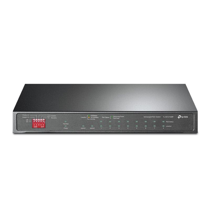 TP LINK - TP-Link - Switch TL-SG1210MP de 10 Puertos Gigabit (8 Puertos PoE+)
