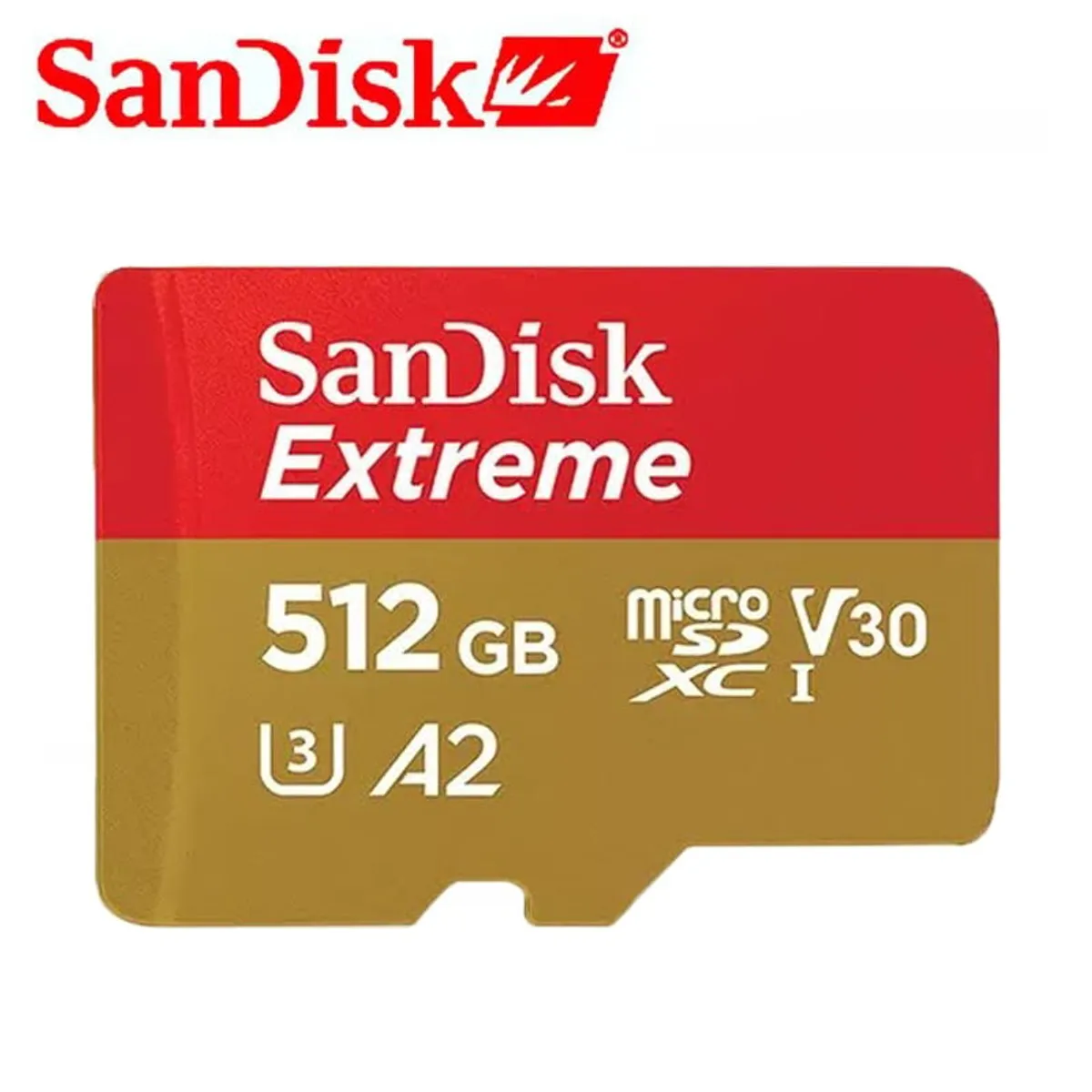 SANDISK - Tarjeta de memoria micro sd sandisk extreme 512 gb, 190 Mb/s
