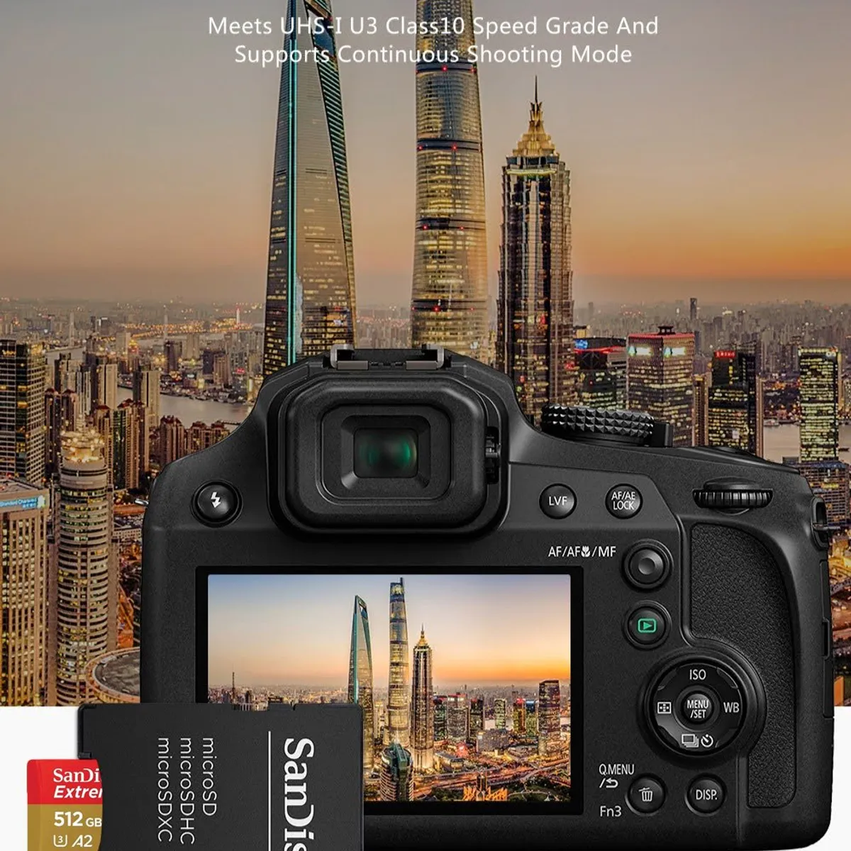 SANDISK - Tarjeta de memoria micro sd sandisk extreme 512 gb, 190 Mb/s