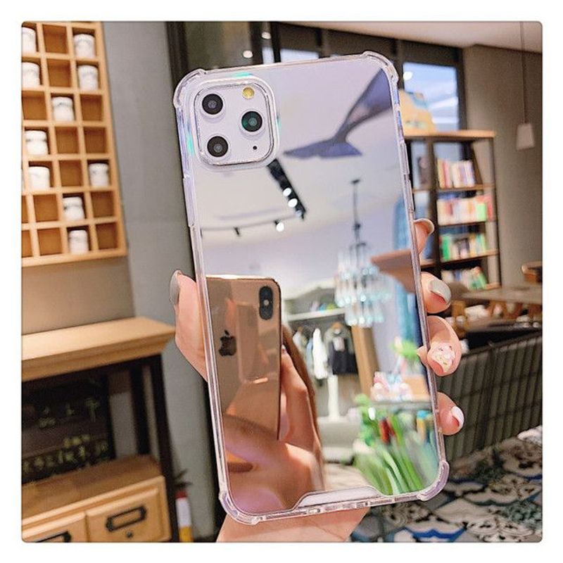 GENERICO - FVK Importaciones - Case Protector IPhone 12 / 12 PRO Espejo Plateado