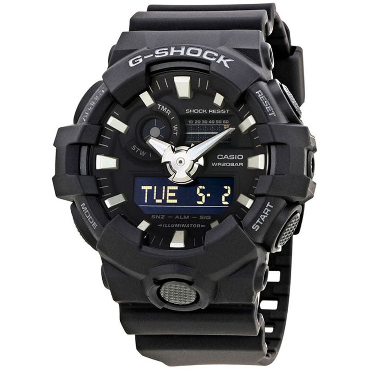 CASIO - Reloj Casio G-Shock GA-700-1B Hombre - Negro