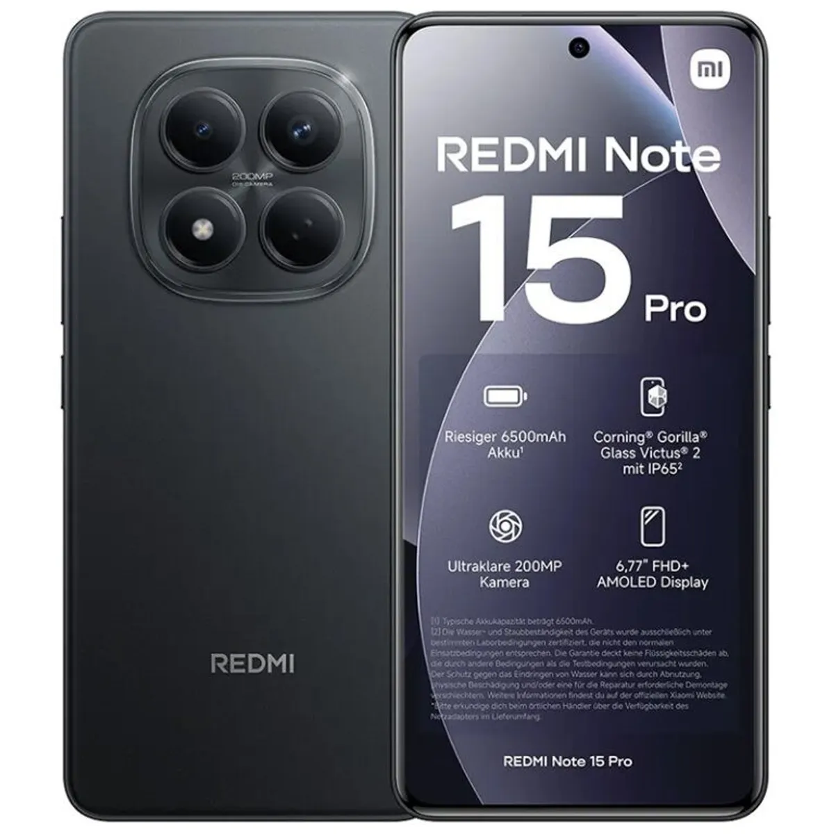 XIAOMI - XIAOMI REDMI NOTE 15 PRO 4G 256GB 8GB RAM - BLACK