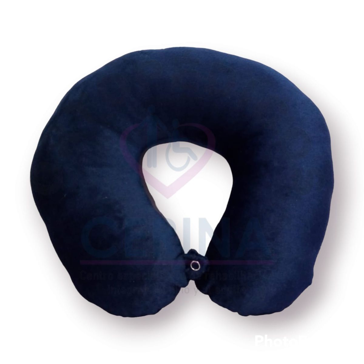 GENERICO - Cojin de viaje para Cuello - Terciopelo Azul Oscuro