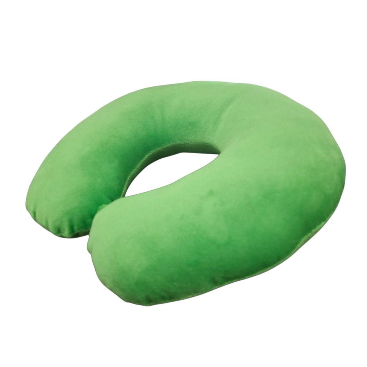 GENERICO - Cojin Cervical de Terciopelo para Viaje Color Verde