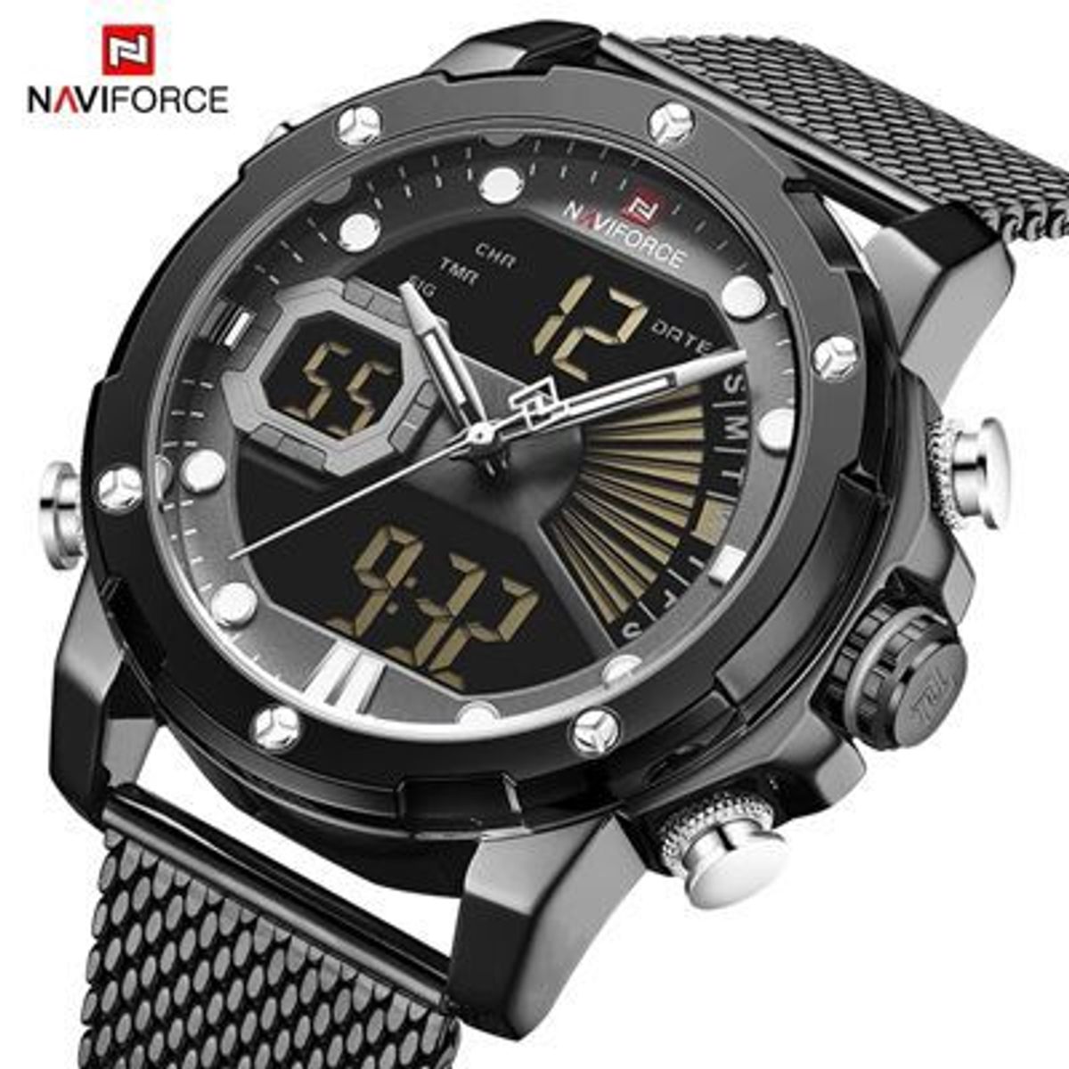 NAVIFORCE - Reloj Naviforce Acero Negro NAV-11
