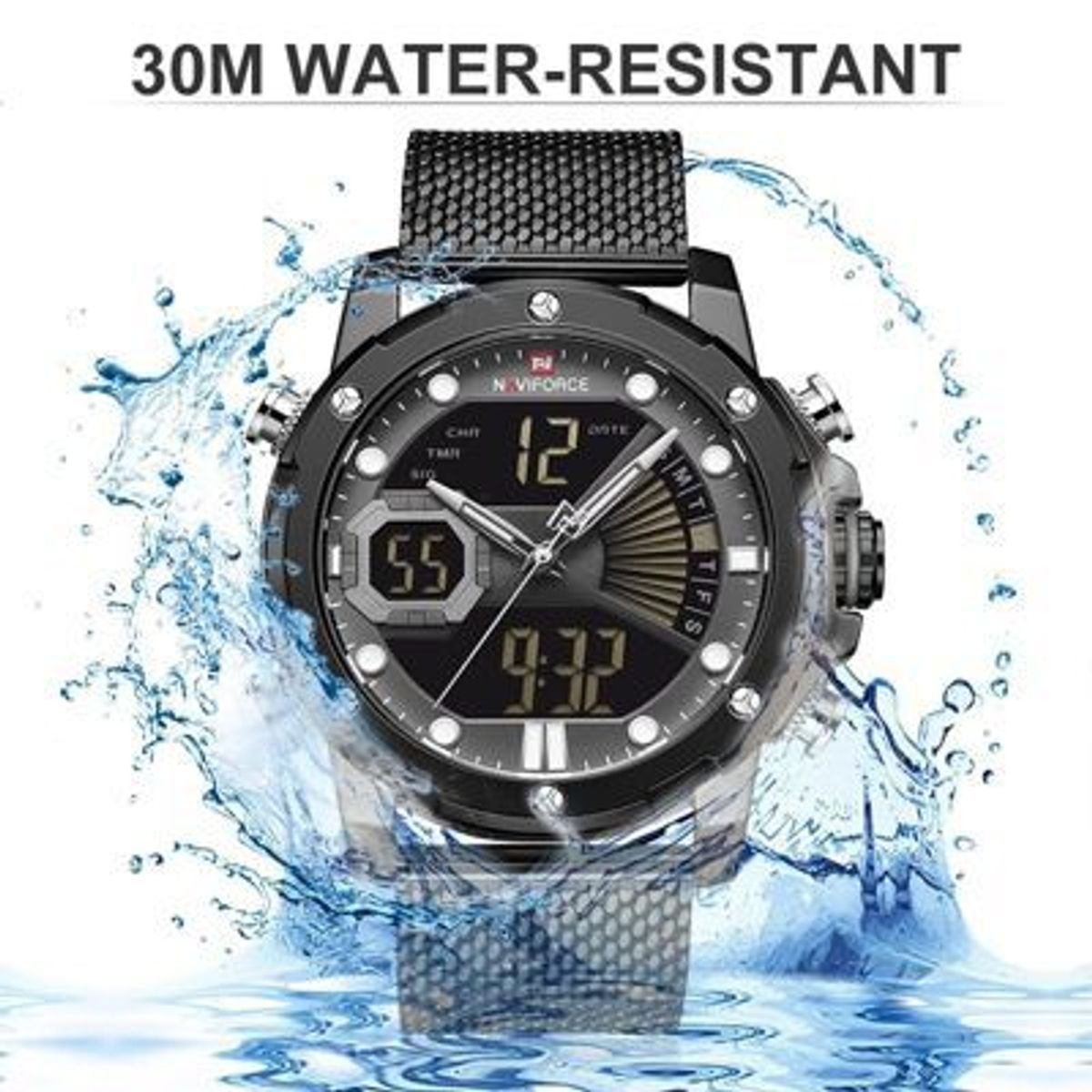 NAVIFORCE - Reloj Naviforce Acero Negro NAV-11