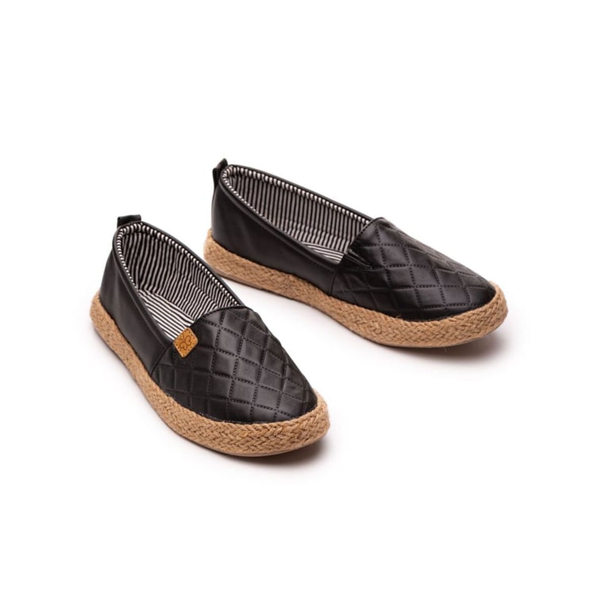 NEBULA - Alpargata Belen - Negro Rombo