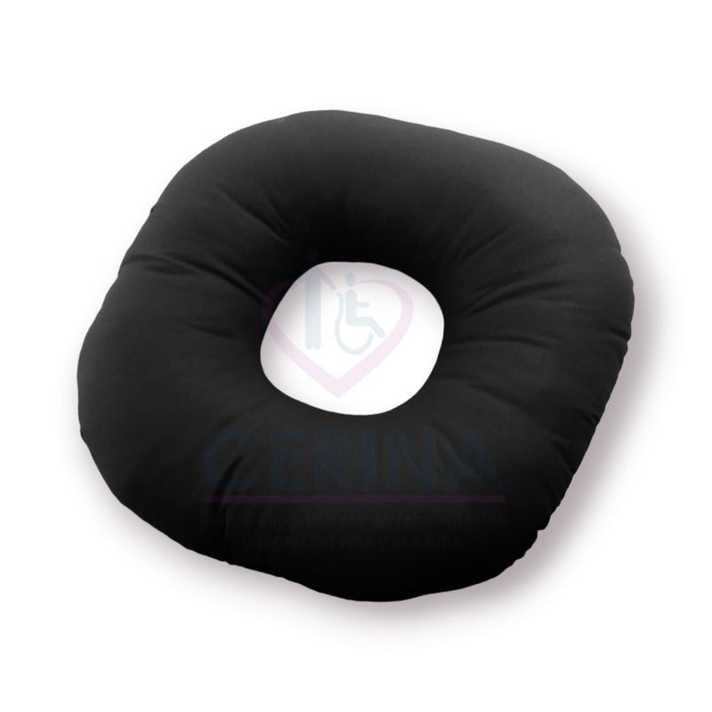 GENERICO - Cojin Picaron para asiento tamaño standar sin funda Negro