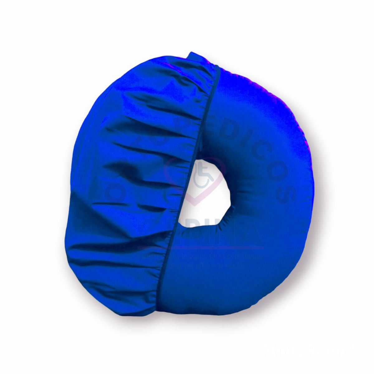 GENERICO - Rodete Ortopédico para asiento Tamaño Jumbo Con funda Azulino