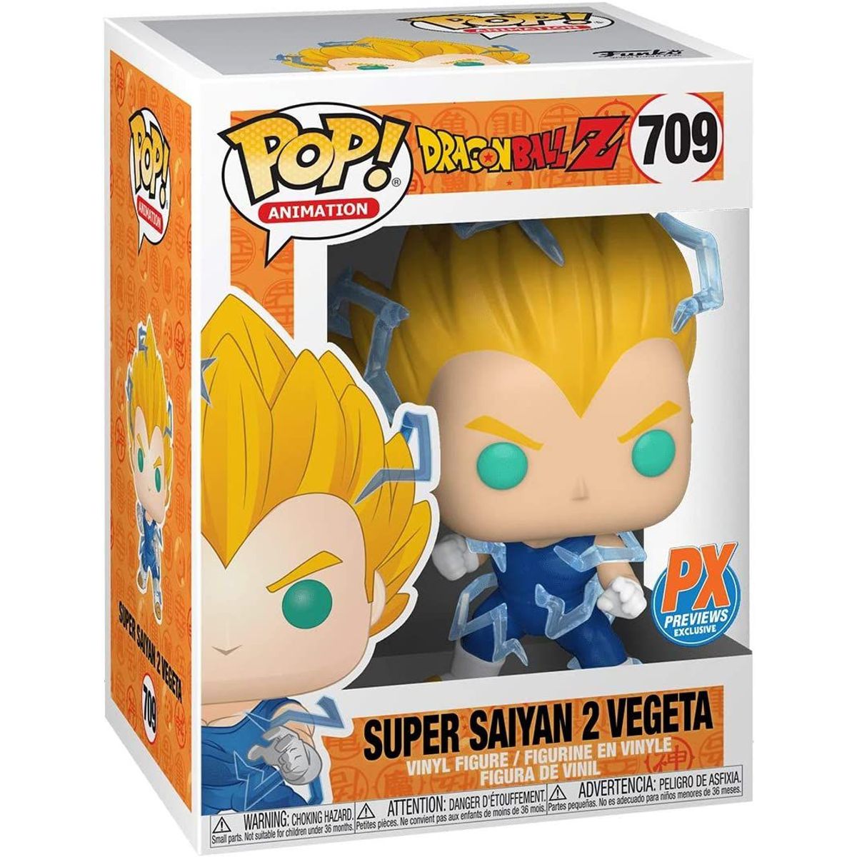 FUNKO - Funko Pop! DBZ Vegeta Super Saiyan 2 PX Previews Exc