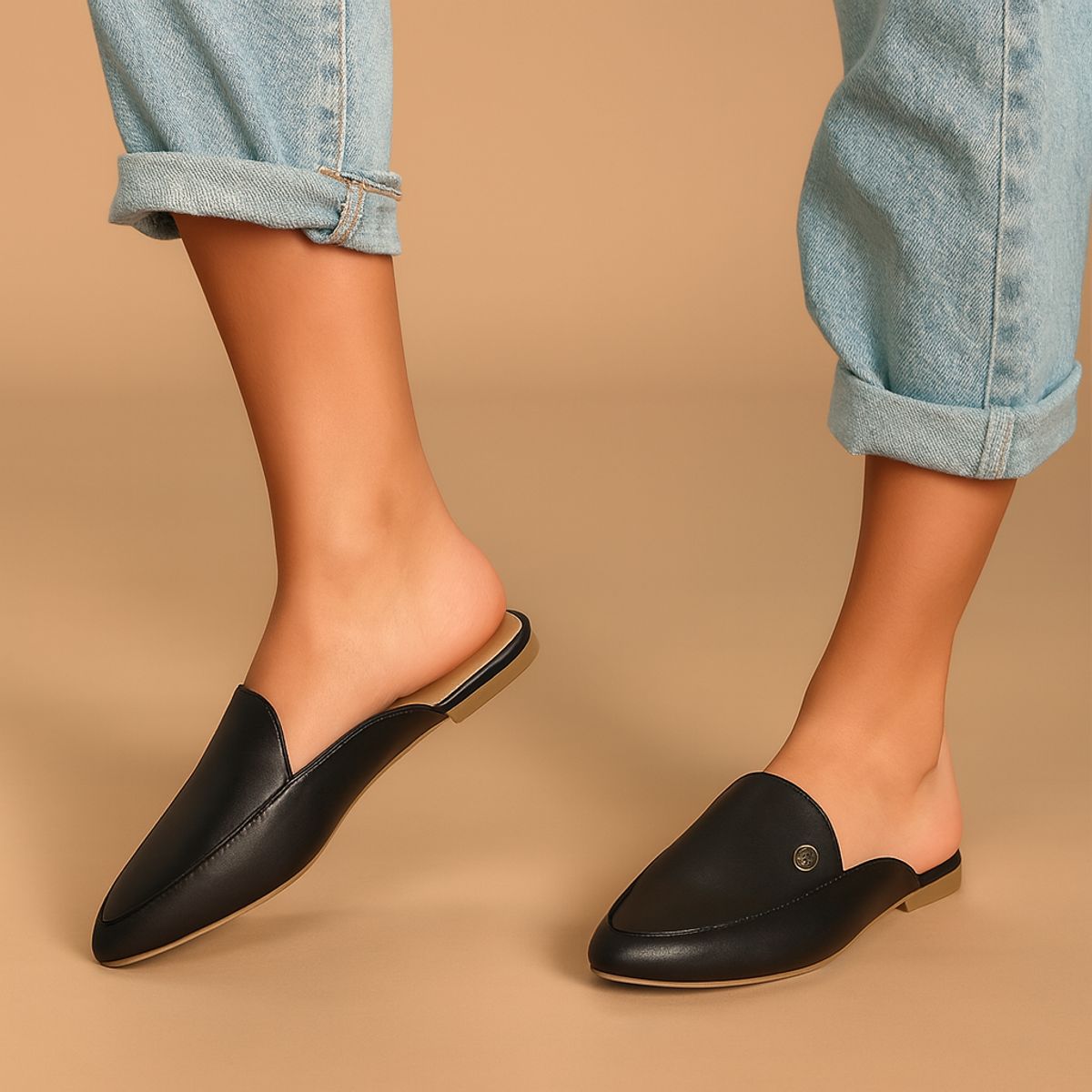 GENERICO - Zapatos mules Mujer Misshus Mica negro