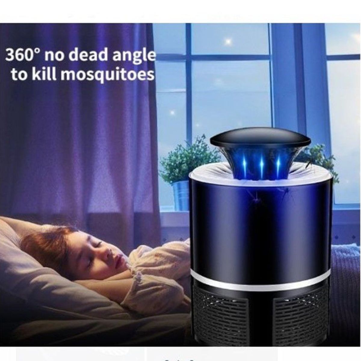 Lampara led mata mosquitos zancudos efectiva de calidad, marca GENERICO - Foto 2