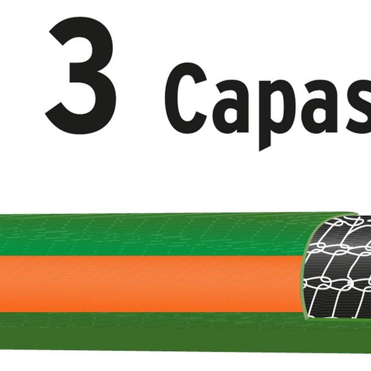 TRUPER - Manguera de riego de 1/2" reforzada 100 metros Truper