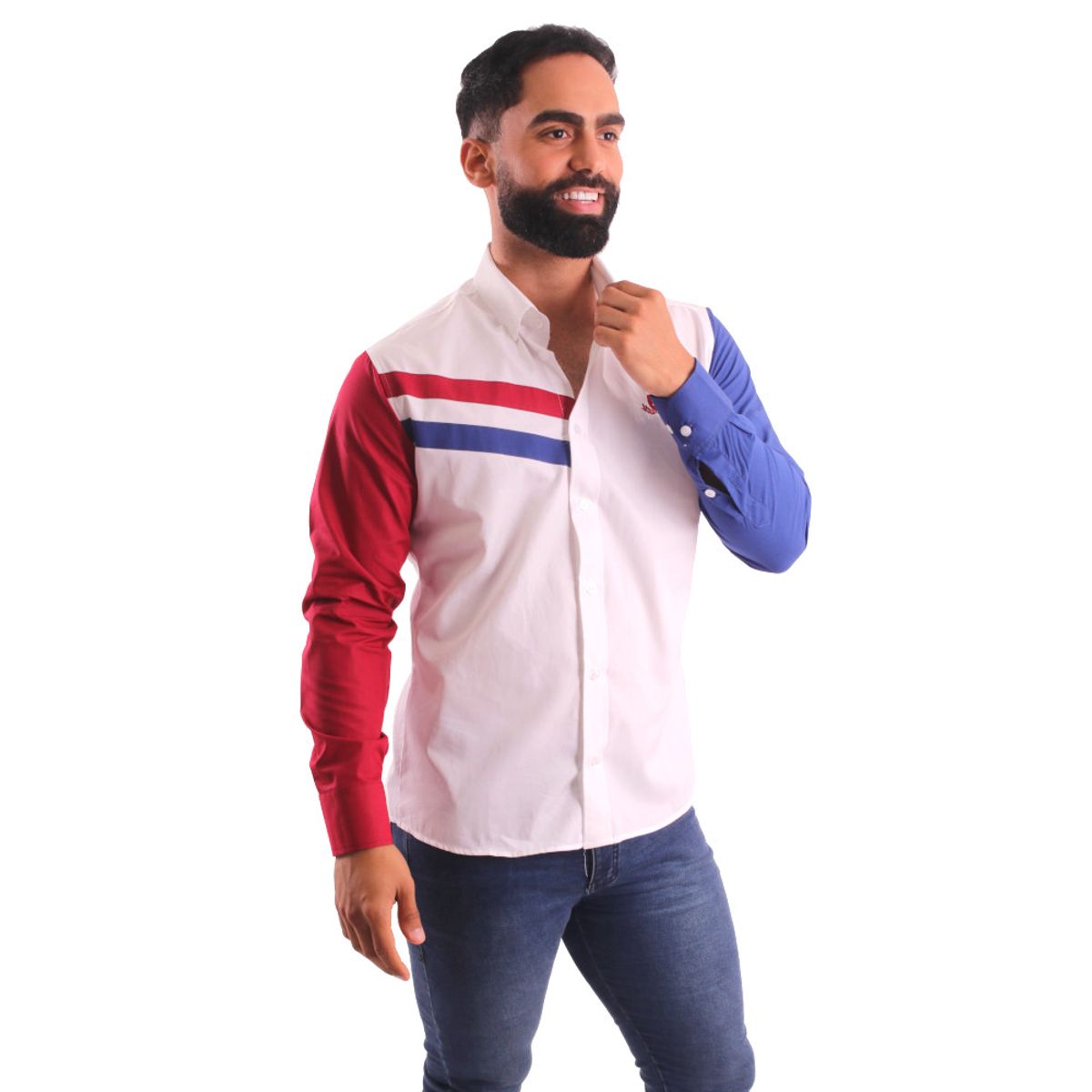 GENERICO - Camisa Manga Larga Piero Biani Hombre AlgodÃ³n Pima.