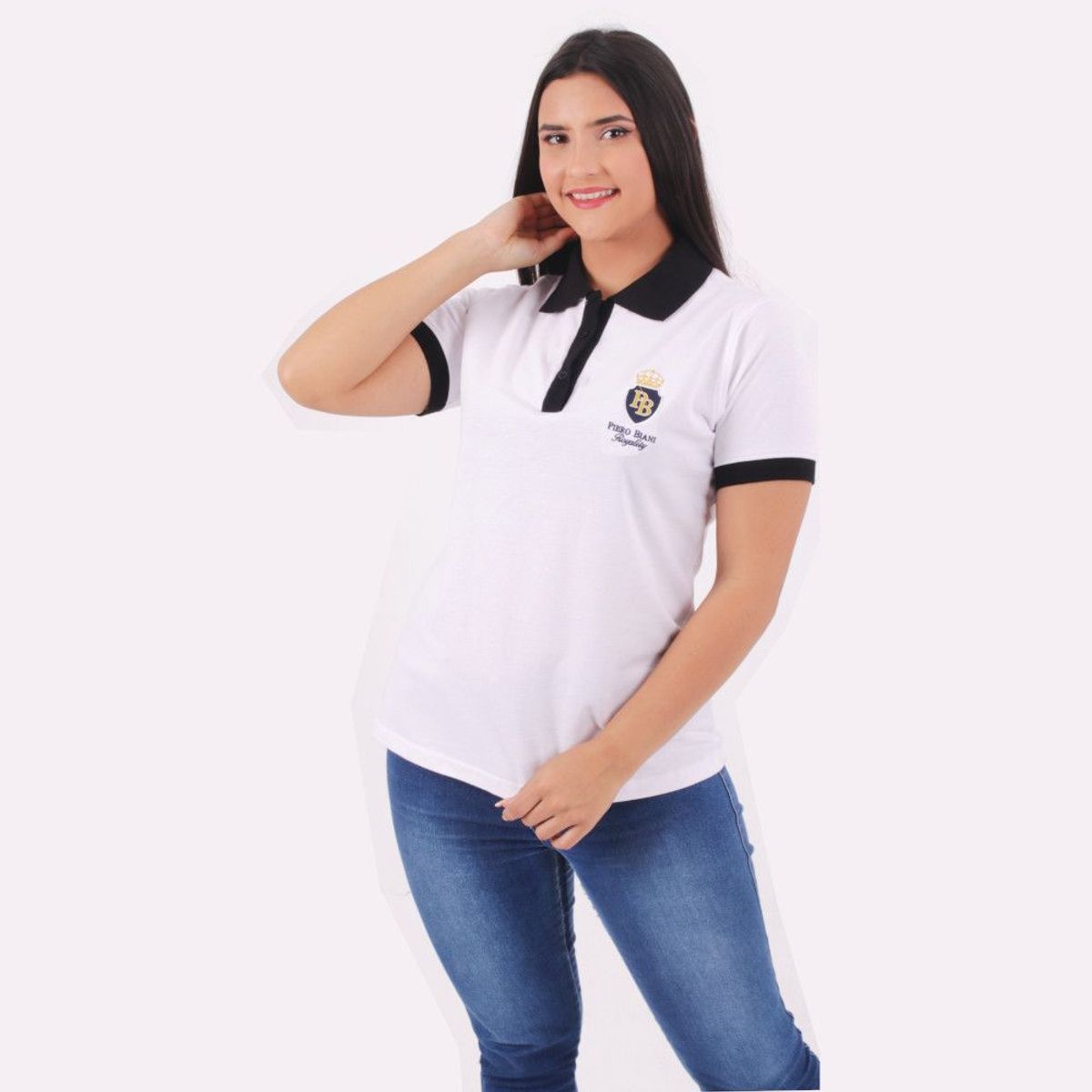 GENERICO - Polo Manga Corta Mujer Piero Biani - Blanco.