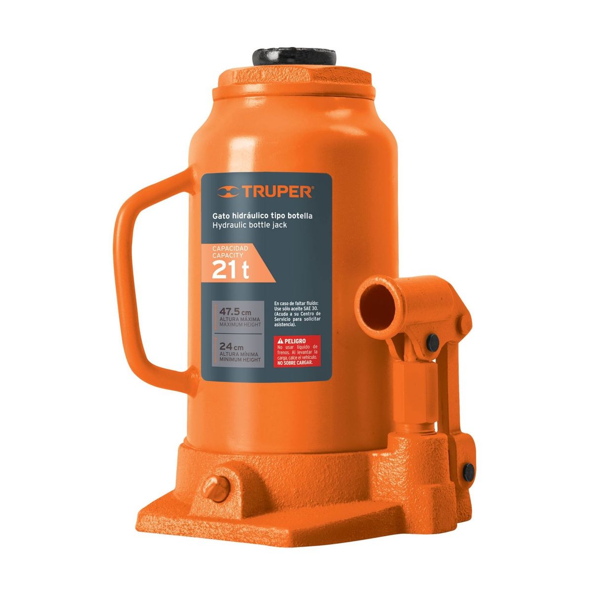 TRUPER - Gata hidráulica botella 21 toneladas, truper
