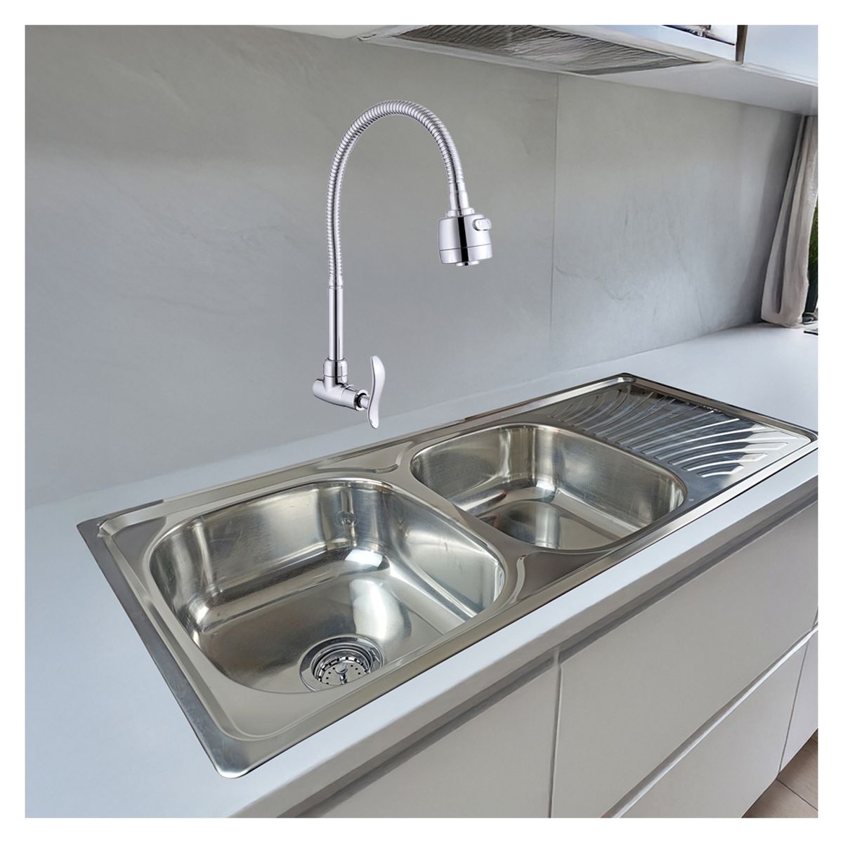 STONE - LLAVE DE LAVADERO A LA PARED LAURENT STW-03 STONE