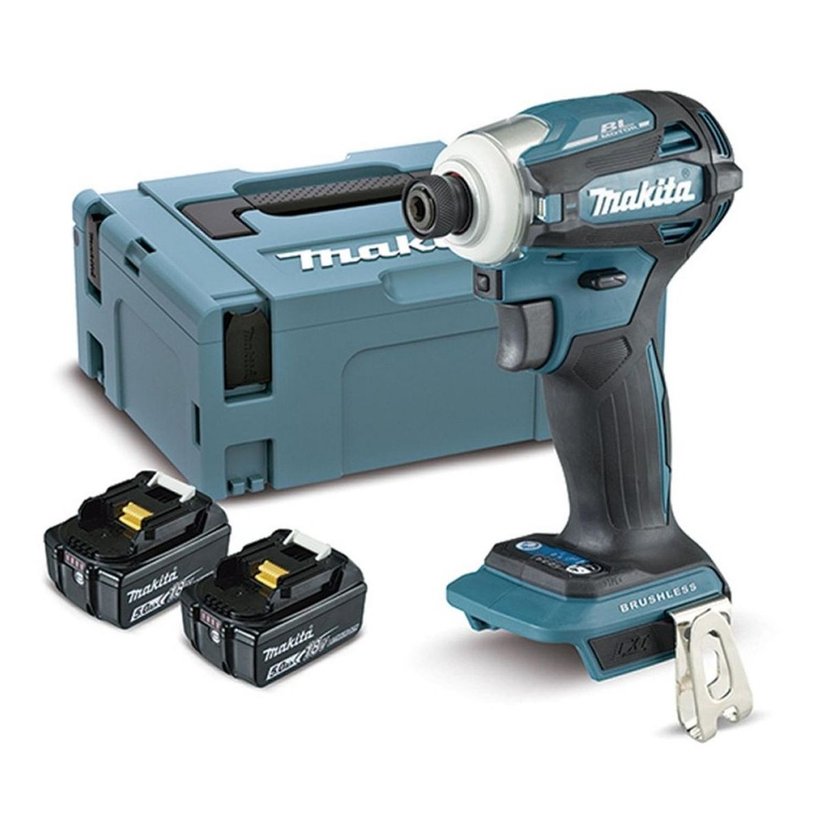 MAKITA - Atornillador De Impacto 1/4 18v Bl 2 Bat Makita Dtd172rtj