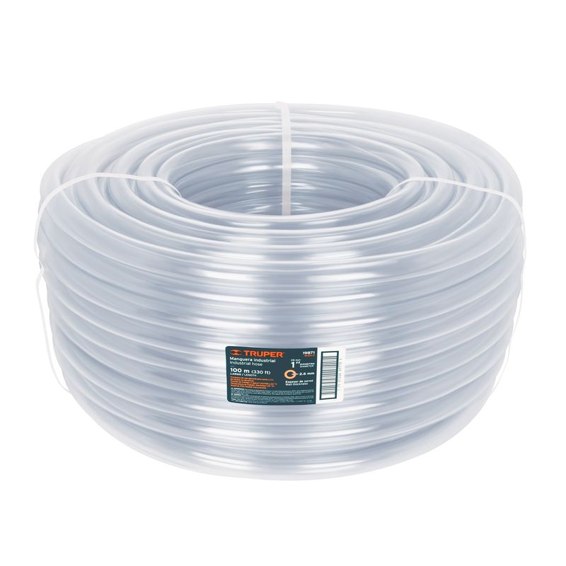 TRUPER - Manguera industrial de nivel 1" rollo por 100 metros Truper