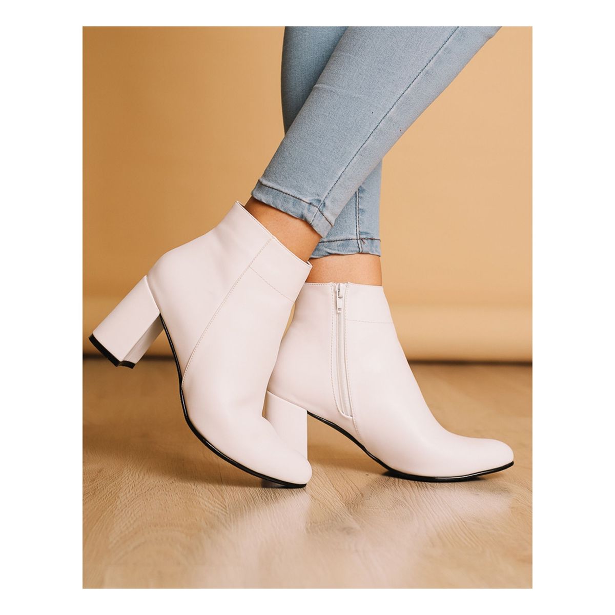 NEBULA - Botas Texas - Blanco