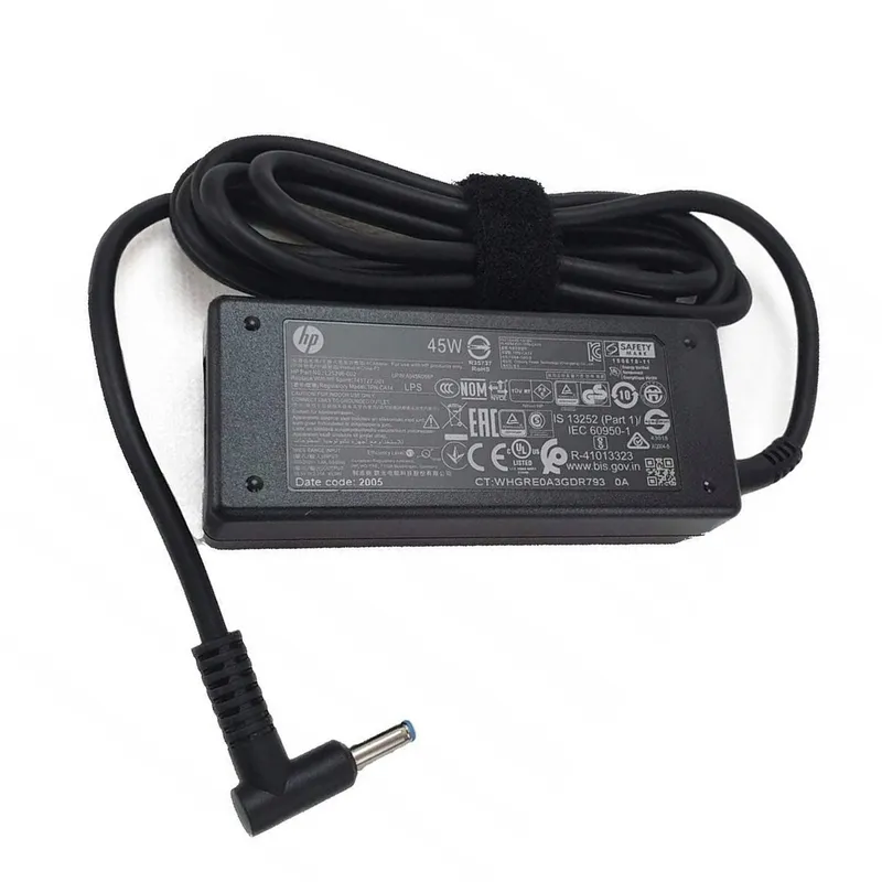 HP - Cargador Hp 19 .5v 2 .31a 45w punta celeste Original