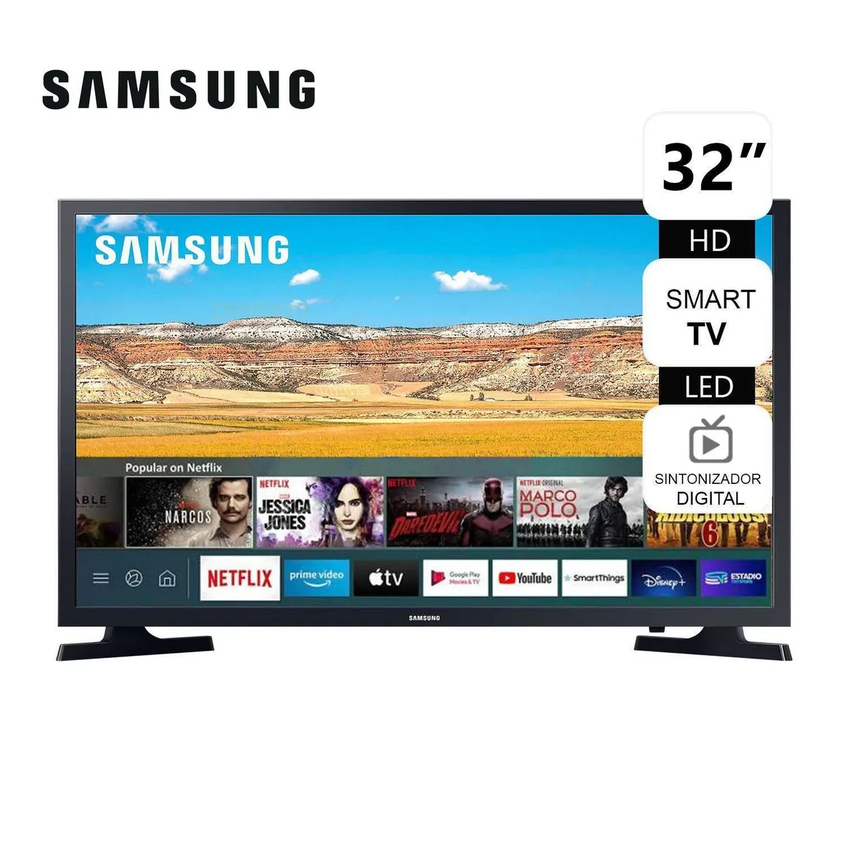 SAMSUNG - Televisor SAMSUNG  32"  SMART TV HD UN32T4202AG