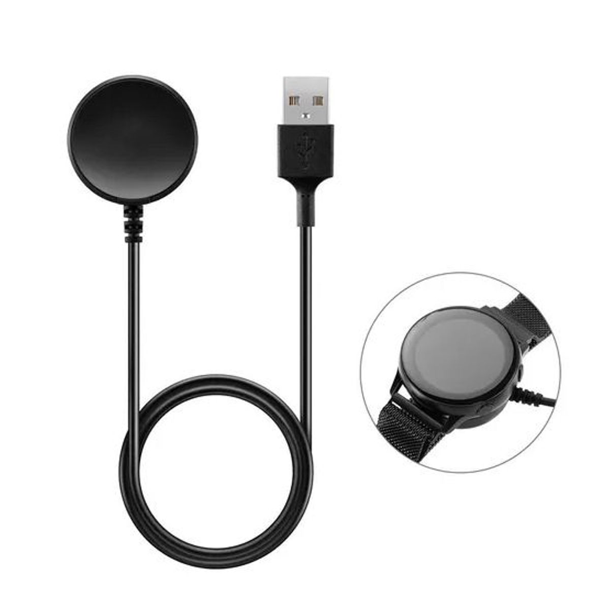 GENERICO - Cargador Magnético para Samsung Watch 4 y 3 Active 2 y 1