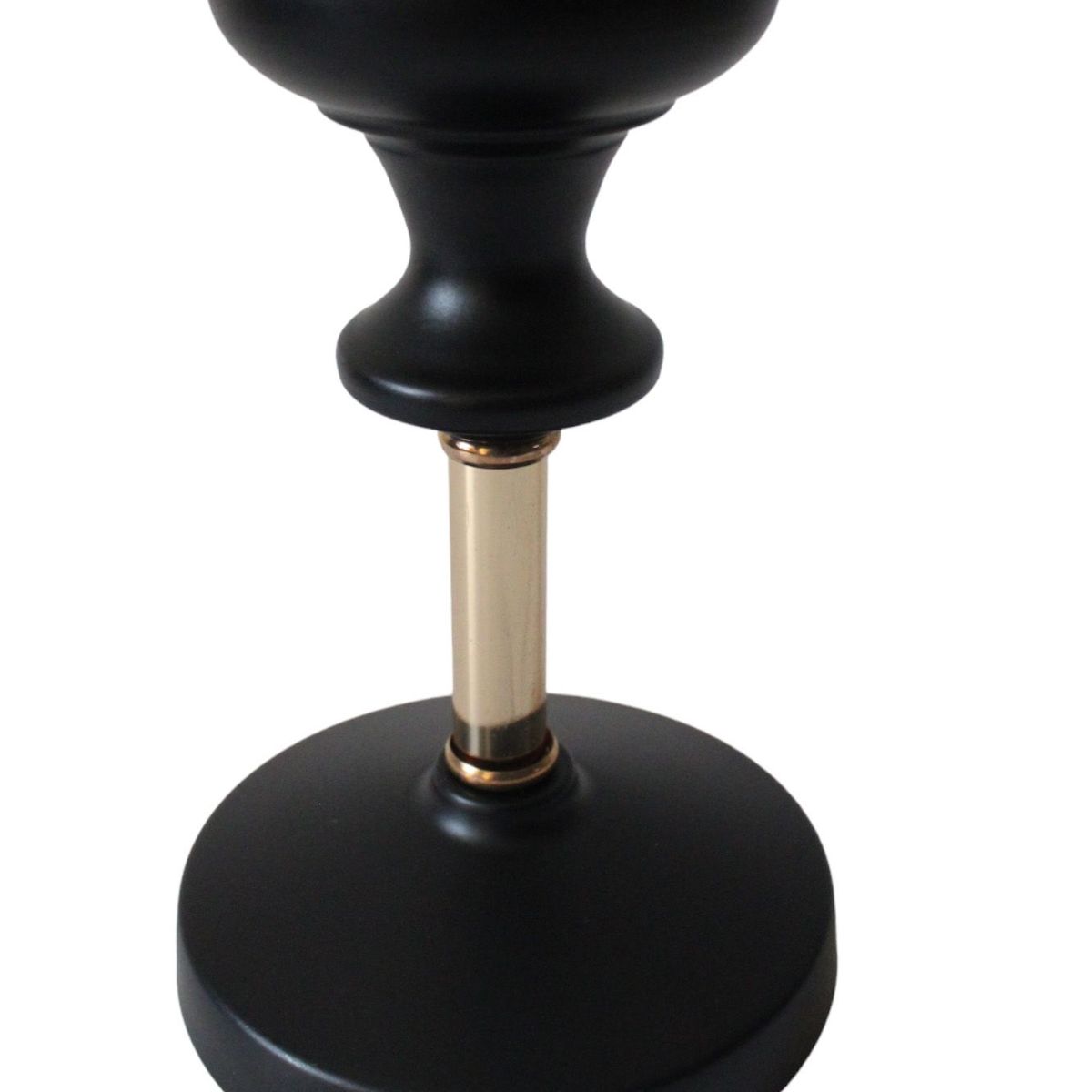 GENERICO - Candelabro Laton / Negro y Dorado 15 x 6