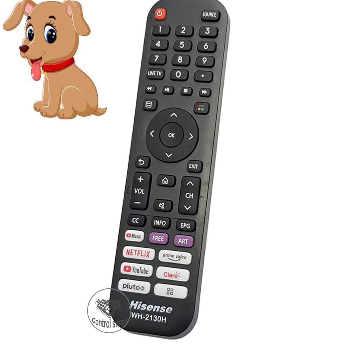 UNIVERSAL - Control Remoto Para Hisense Smart Tv  Pilas