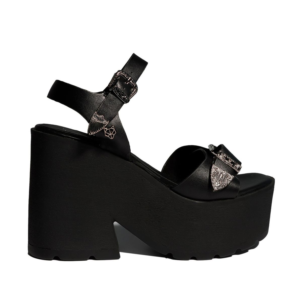 GOTTA - Sandalia Plataforma Negra Mujer 15693 Gotta