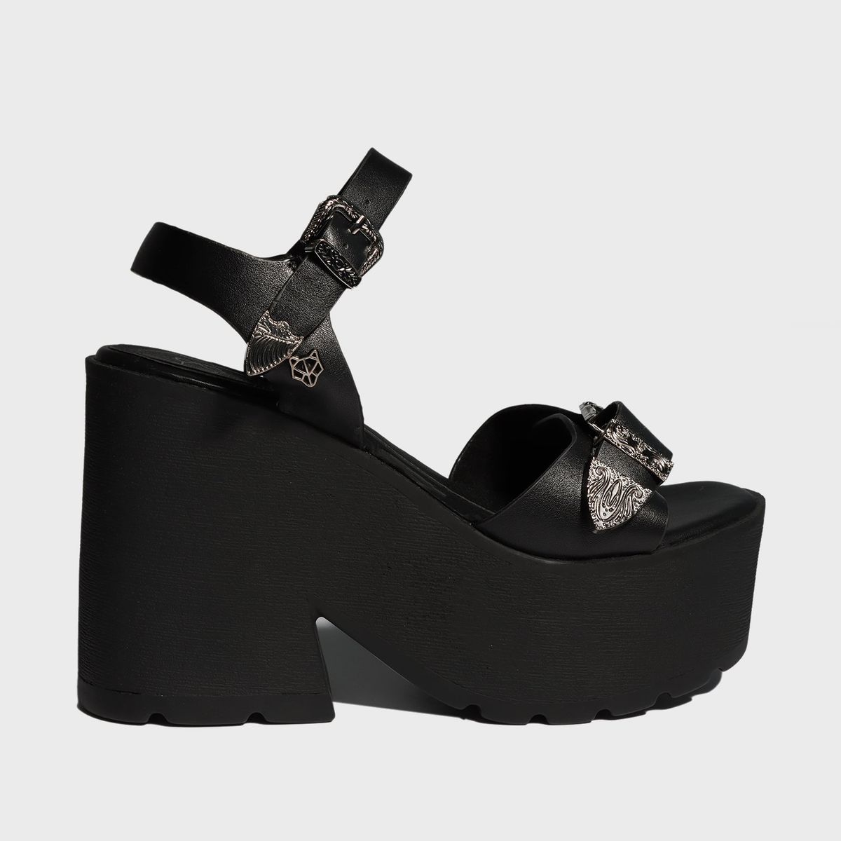 GOTTA - Sandalia Plataforma Negra Mujer 15693 Gotta
