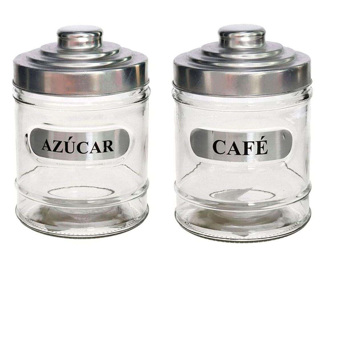 ICHIMATSU - Jgo 3pz Frascos Envase Recipiente Pomo Tapa Metal 700 ml c/u